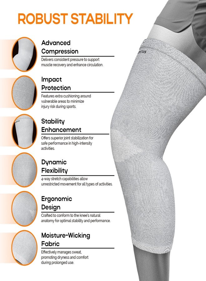 IMPETUS knee caps for women for pain relief, knee support for gym, knee cap with extra compression for sports workout, men sports gym accessories for workout - Image 2