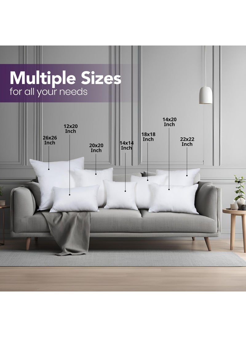 Utopia Bedding Utopia Bedding Throw Pillows Insert (Pack of 2  White) - 16 x 16 Inches Bed and Couch Pillows - Indoor Decorative Pillows  - Image 2