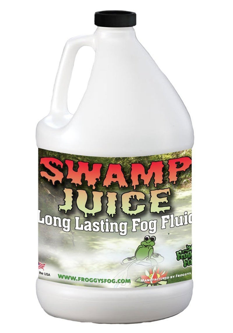 froggys fog زجاجة عصير ضباب مستنقع من فروغي، سائل ضباب يدوم طويلاً بشكل غير عادي مع وقت تعليق من 2-3 ساعات للمحترفين وصائدي الأشباح في المنزل، التأثيرات المسرحية، ودي جي، 1 جالون - Image 1