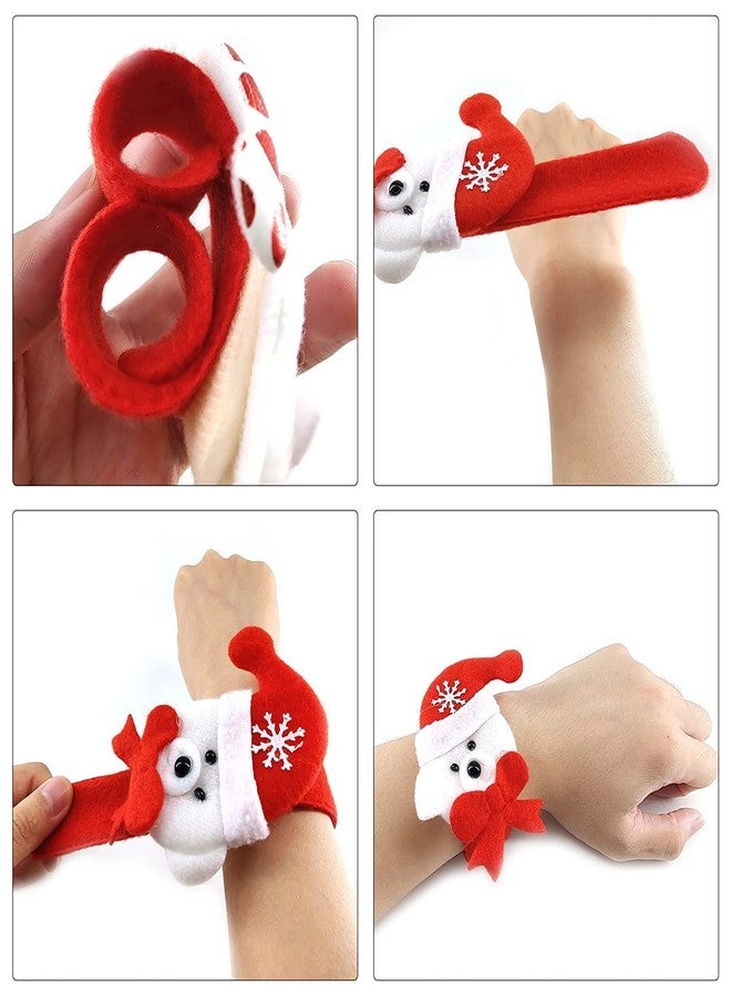 Tickles Red Santa Claus Christmas Party Hand Bracelet Band for Kids Boys & Girls (Size: 21 cm; Pack of 10) - Image 4