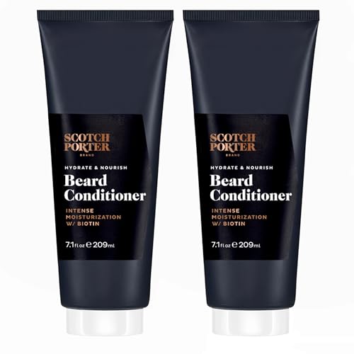 Scotch Porter Hydrate & Nourish Beard Conditioner Twin Pack â€“ Long-Lasting Moisture Helps Strengthen, Reduce Frizz & Promote Healthy Hair Growth for Dull, Dry, Coarse Beards â€“ Original, 2 * 7.1 Oz. - Image 1