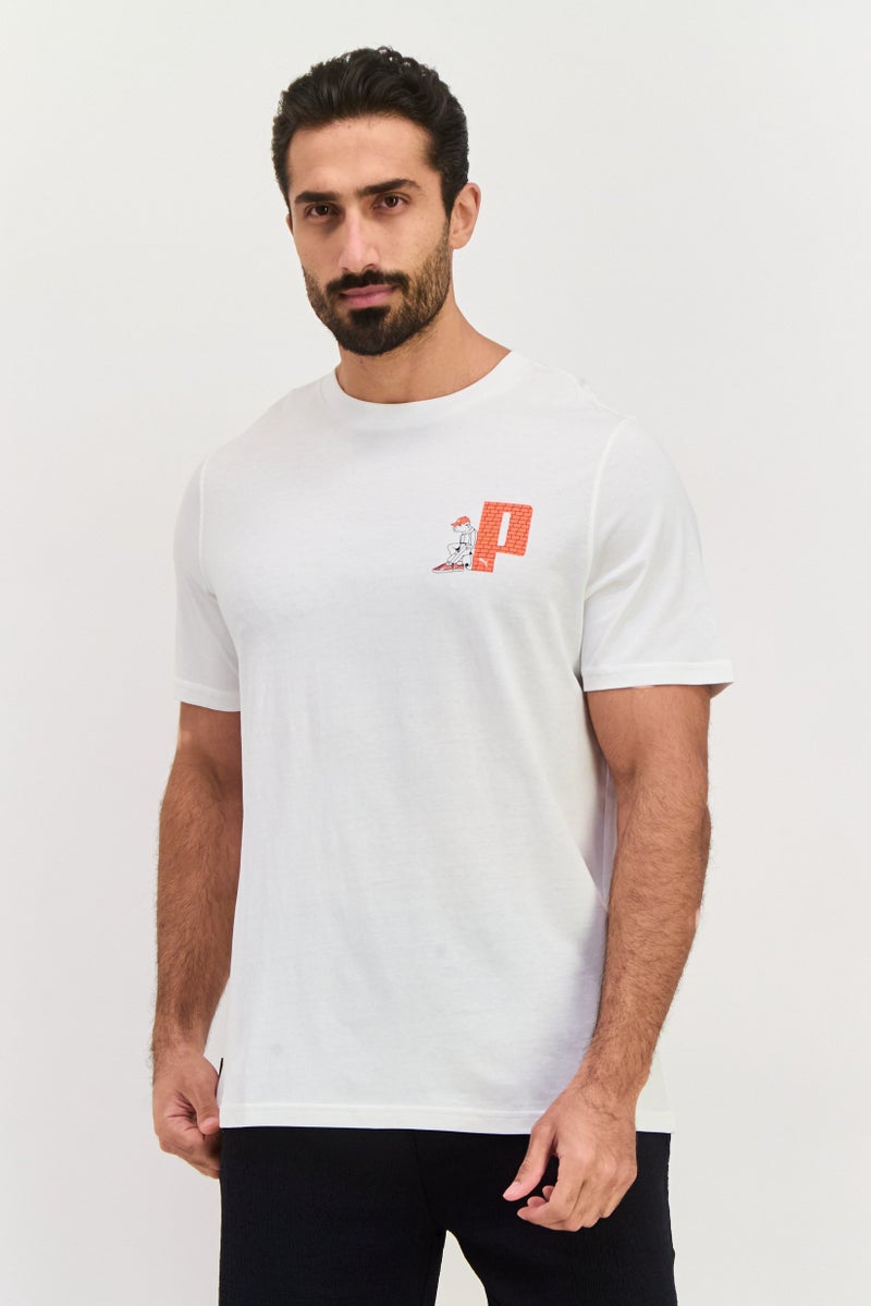 PUMA Men Sportswear Fit Short Sleeve Training T Shirt, White - Image 1