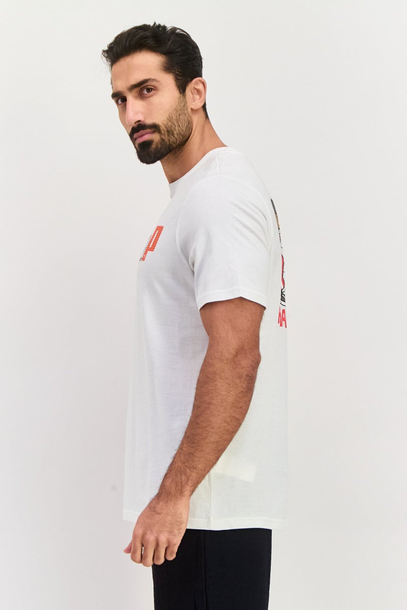 PUMA Men Sportswear Fit Short Sleeve Training T Shirt, White - Image 3