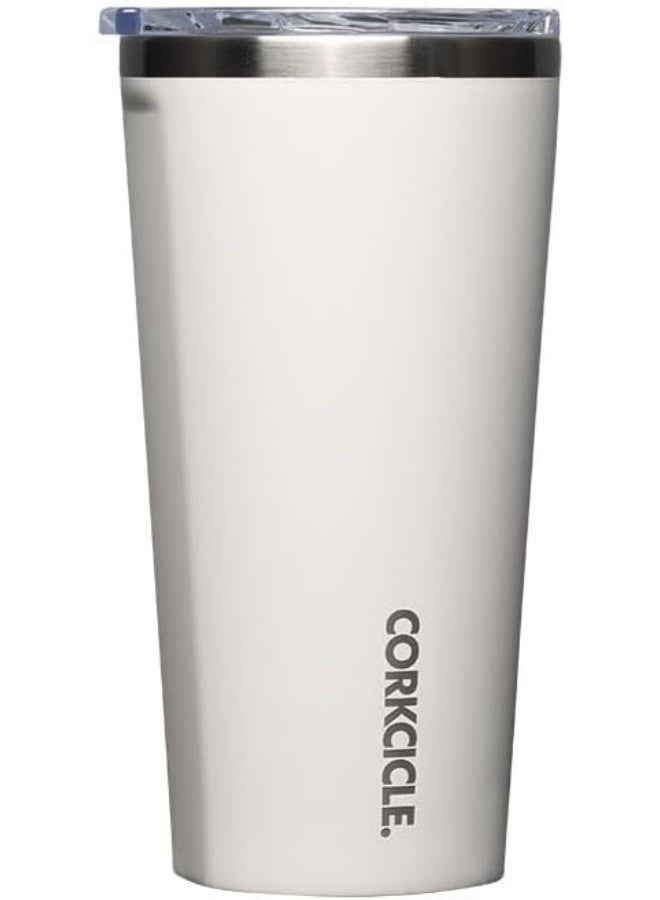 Corkcicle Classic Triple Insulated Coffee Mug with Lid, Oat Milk, 16 oz – Stainless Steel Travel Tumbler - Image 2