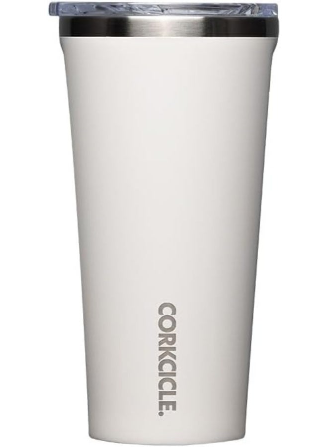 Corkcicle Classic Triple Insulated Coffee Mug with Lid, Oat Milk, 16 oz – Stainless Steel Travel Tumbler - Image 1