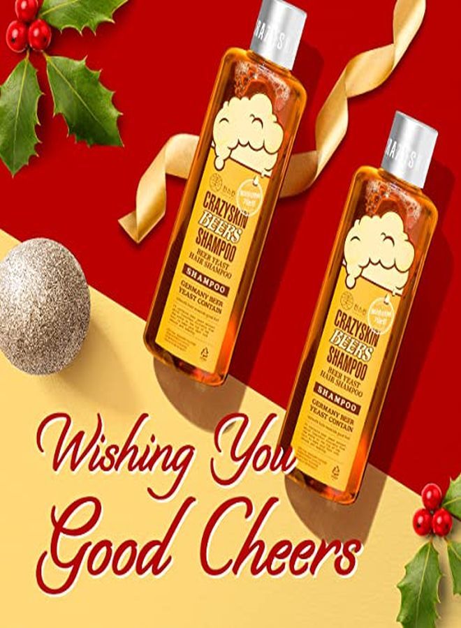 CRAZY SKIN Beers Shampoo Biotin Shampoo For Hair Loss, Rich With Beer Yeast For Hair Regrowth And Thickening, Thinning Hair, Sulfate Free,10.15 Fl Oz(300G) X 2 Bottles - Image 2