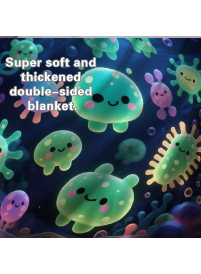 general Children's or student cartoon flannel thin blanket (warm and comfortable, suitable for sleep, games) 100cm*150cm - Image 1