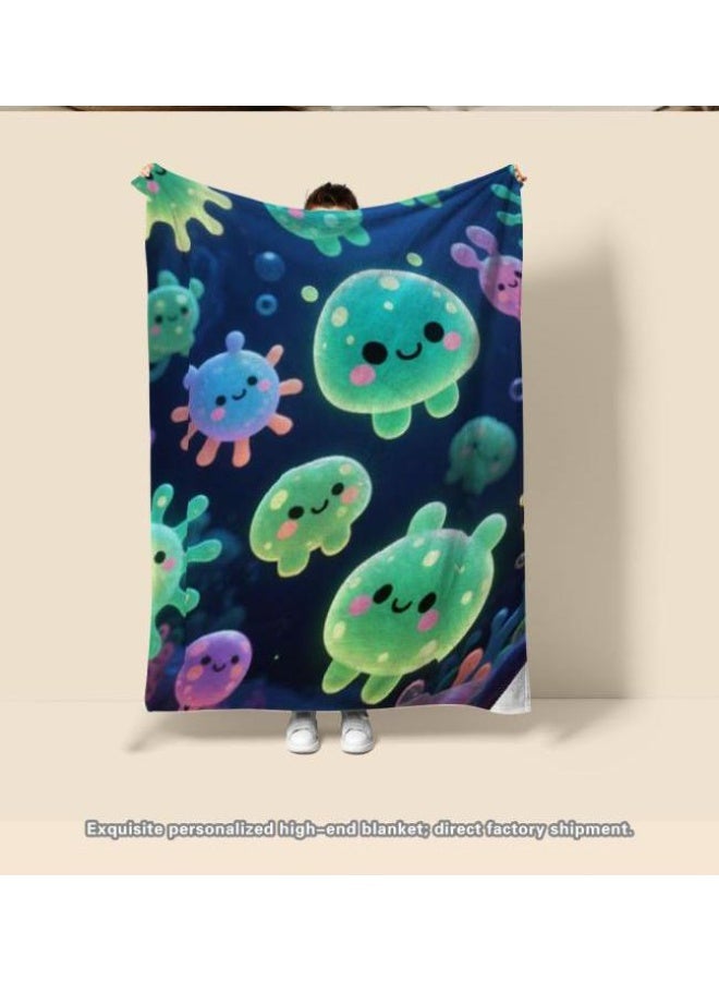 general Children's or student cartoon flannel thin blanket (warm and comfortable, suitable for sleep, games) 100cm*150cm - Image 4