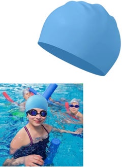 CONQUEST Silicone Swim Cap Protect your hair and enjoy a comfortable workout with the Swim Cap - Blue  - Image 1