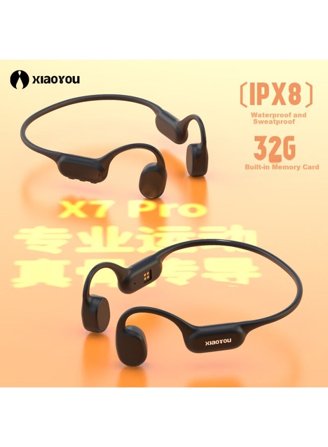 Xiaoyou Bone Conduction Headphones X7 Pro Cycling Bluetooth Headphones Open-necked Wireless Outdoor Swimming Sports - Image 2