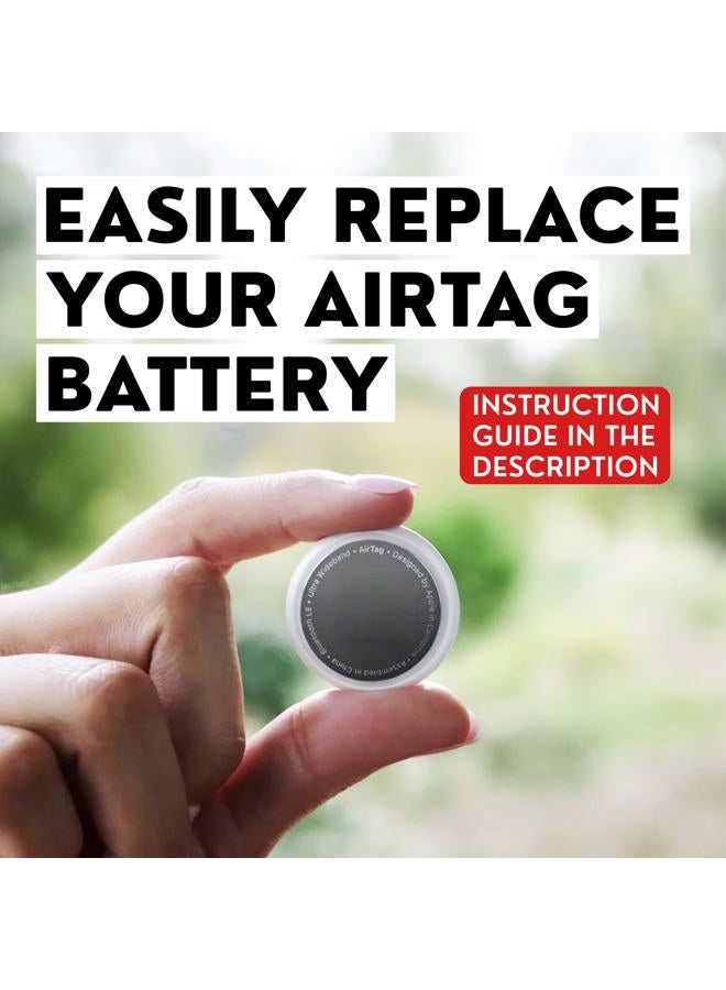 TagSaver Replacement Batteries for Apple AirTag, Perfectly Fits AirTag, No Bitter Coating, OEM CR2032 Battery (Pack of 4) - Image 5
