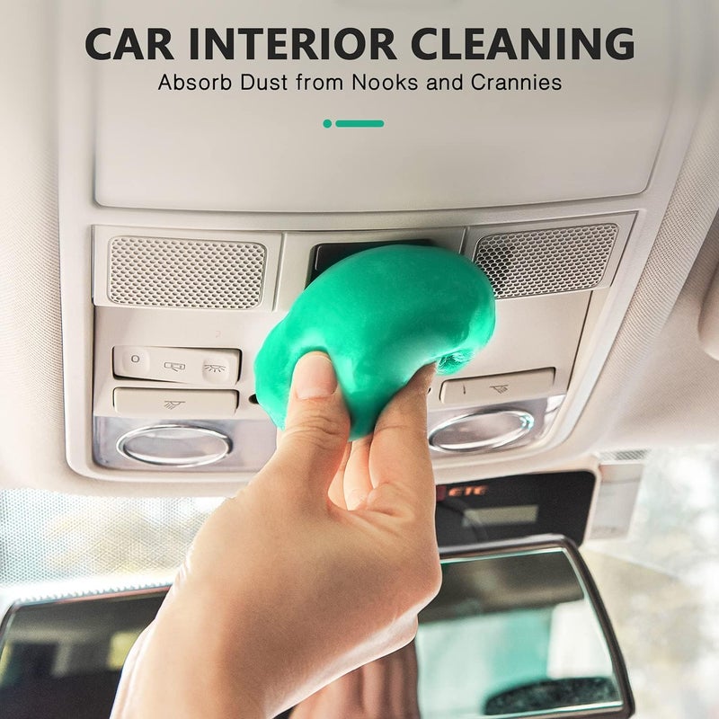 TICARVE Cleaning Gel for Car Detailing Car Cleaning Putty Auto Detailing Gel Detail Tools for Car Interior Cleaner Kit Car Vent Cleaner Automotive Car Cleaner Green Easy assemble alternatives - Image 2