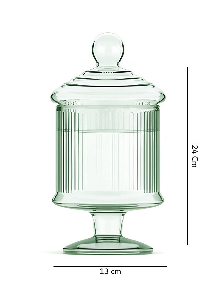 ريكو برطمانات زجاجية لحفظ الكوكيز - 700 مل/1300 مل/1800 مل، حاويات زجاجية لحفظ الطعام، برطمانات زجاجية عالية البورسليكات لحفظ الكوكيز، علب مطبخ لحفظ القهوة والدقيق والسكر والحلوى والكوكيز - Image 4