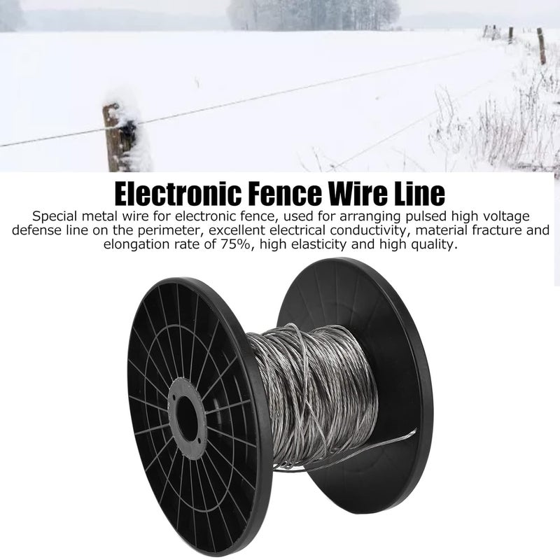 Electronic Fence Wire 100m, Aluminum Magnesium Alloy 1.8mm Diameter - High Voltage Pulse, Flexible Conductive Wire for Perimeter Security - Image 3