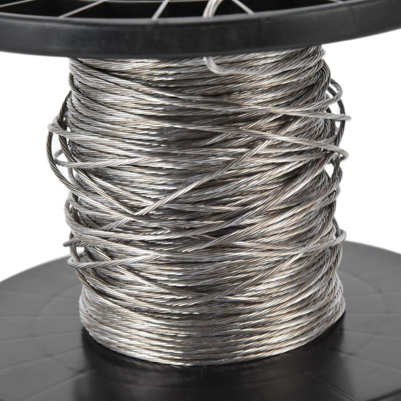 Electronic Fence Wire 100m, Aluminum Magnesium Alloy 1.8mm Diameter - High Voltage Pulse, Flexible Conductive Wire for Perimeter Security - Image 2