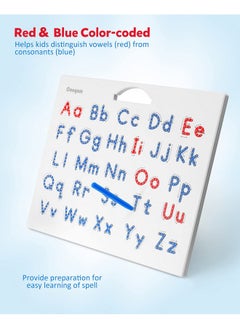 Coogam Coogam Magnetic Letters Practicing Board, Magnets Tracing ABC Alphabet Board Learning to Write Uppercase&Lowercase Educational Toy Fine Motor Montessori Gift for 3 4 5 Years Old Preschool Kids  - Image 3