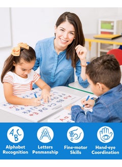 Coogam Coogam Magnetic Letters Practicing Board, Magnets Tracing ABC Alphabet Board Learning to Write Uppercase&Lowercase Educational Toy Fine Motor Montessori Gift for 3 4 5 Years Old Preschool Kids  - Image 5