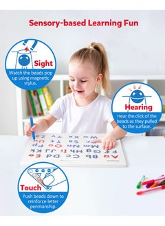 Coogam Coogam Magnetic Letters Practicing Board, Magnets Tracing ABC Alphabet Board Learning to Write Uppercase&Lowercase Educational Toy Fine Motor Montessori Gift for 3 4 5 Years Old Preschool Kids  - Image 4
