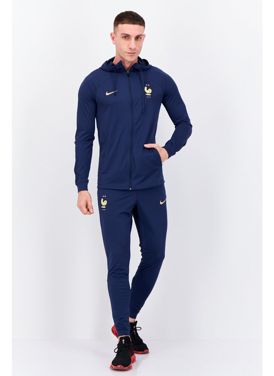 Nike Men 2 Pcs Dry Fit Training Tracksuit, Navy  - Image 1