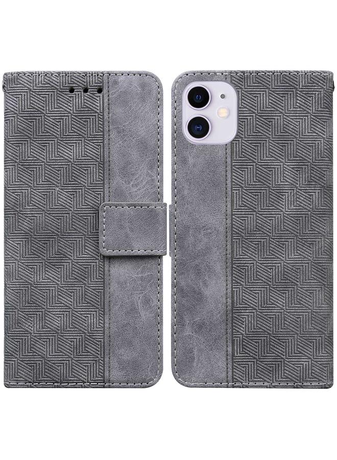 Zaboon Case For iPhone 11 Geometric Embossed Leather Phone Case - Image 1