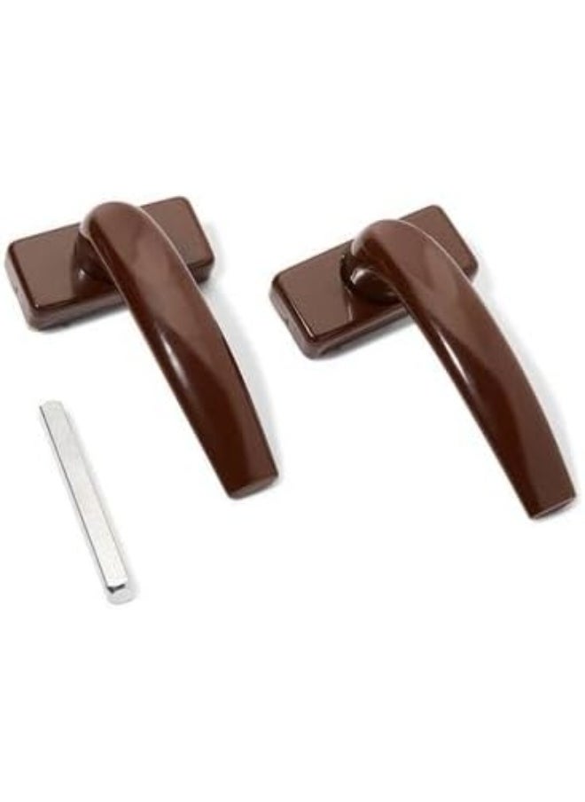 Biella Aluminium Door Handle, Heavy Duty Internal Used Door Handle Set Complete Set Durable For All Kinds Of Indoor Doors - Brown  - Image 2