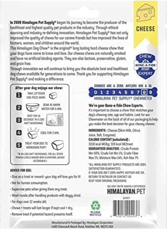 Himalayan Dog Chew - Himalayan Dog Chew Original Yak Cheese Dog Chews 100% Natural Long Lasting Gluten Free Healthy & Safe Dog Treats Lactose & Grain Free Protein Rich Mixed Sizes Dogs 65 Lbs & Smaller 9.9 oz - Image 1