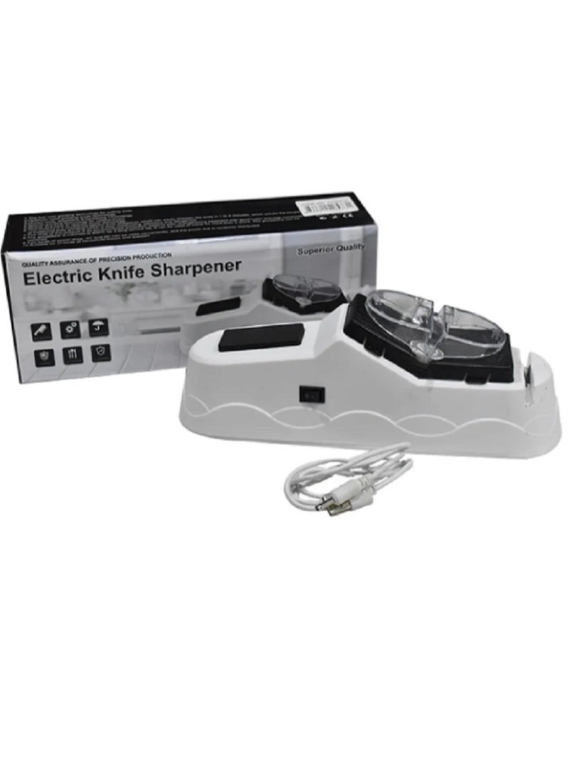 Electric Knife Sharpener with Protective Cover - Image 1