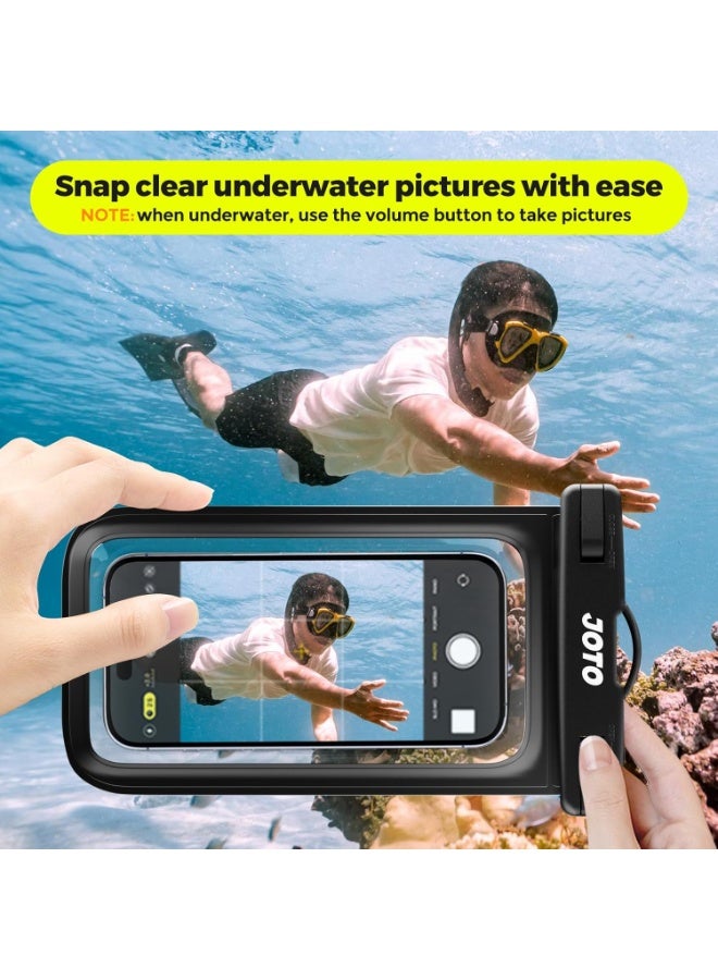 JOTO Universal Waterproof Phone Pouch Cellphone Dry Bag Case for iPhone 16 15 14 13 12 11 Pro Max Mini Plus Xs XR X 8 7 6S, Galaxy S23 S22 S21 Plus Note, Pixel up to 7" -Blue - Image 5