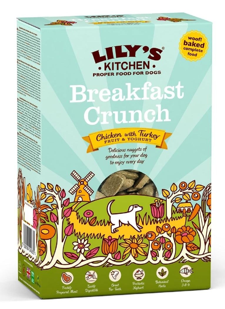 Lily's Kitchen - Breakfast Crunch Chicken with Turkey, Fruit and Yoghurt Dog Dry Food 800g - Image 1