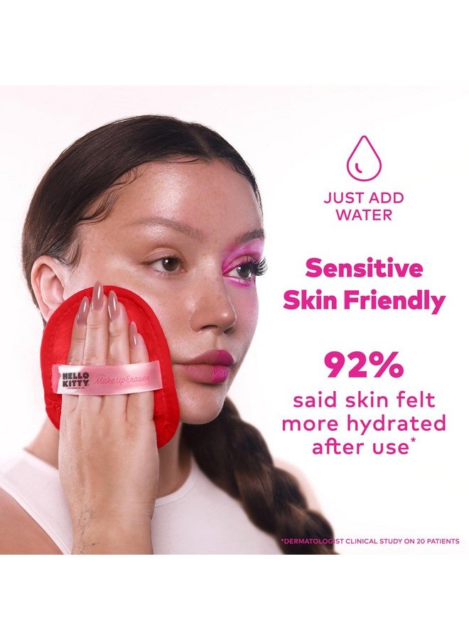 Makeup Eraser The Original MakeUp Eraser, 7-Day Set, Erase All Makeup with Just Water, Including Waterproof Mascara, Eyeliner, Foundation, Lipstick, Sunscreen, and More! (Hello Kitty Classic), 7ct. - Image 4