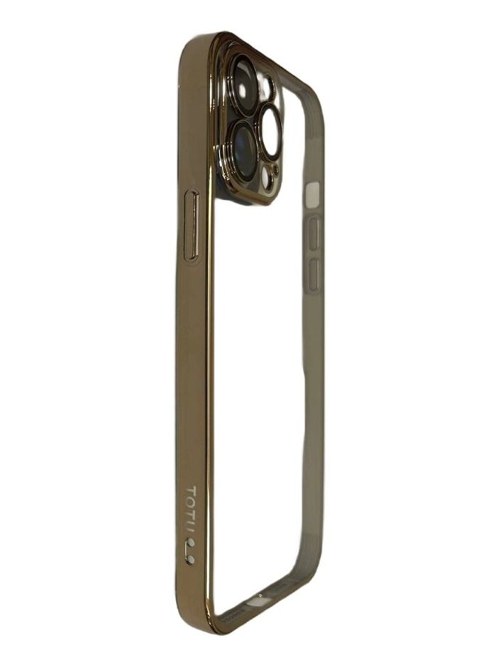 TOTU Soft Jane Series Hardcover Edition iPhone Case Gold Edge - Image 2