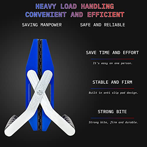 HIGHTOP A Pair Granite Slab Carrying Clamps,Double Handed Stone Panel Carriers Lifting Tools, Heavy Duty lifting clamps for Marble, Glass, Slabs and Plywood - Image 4