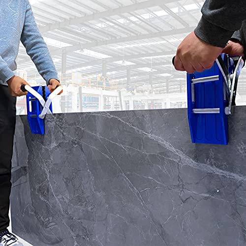 HIGHTOP A Pair Granite Slab Carrying Clamps,Double Handed Stone Panel Carriers Lifting Tools, Heavy Duty lifting clamps for Marble, Glass, Slabs and Plywood - Image 2