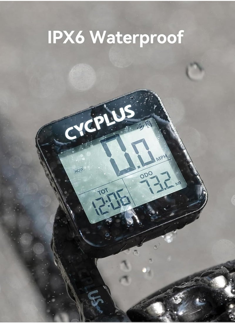 سي واي سي بلس - كمبيوتر دراجة CYCPLUS GPS، كمبيوتر ركوب الدراجات اللاسلكي مع إضاءة خلفية أوتوماتيكية، عداد سرعة الدراجة عداد المسافات مع مقاومة للماء وبطارية لاجر - Image 1
