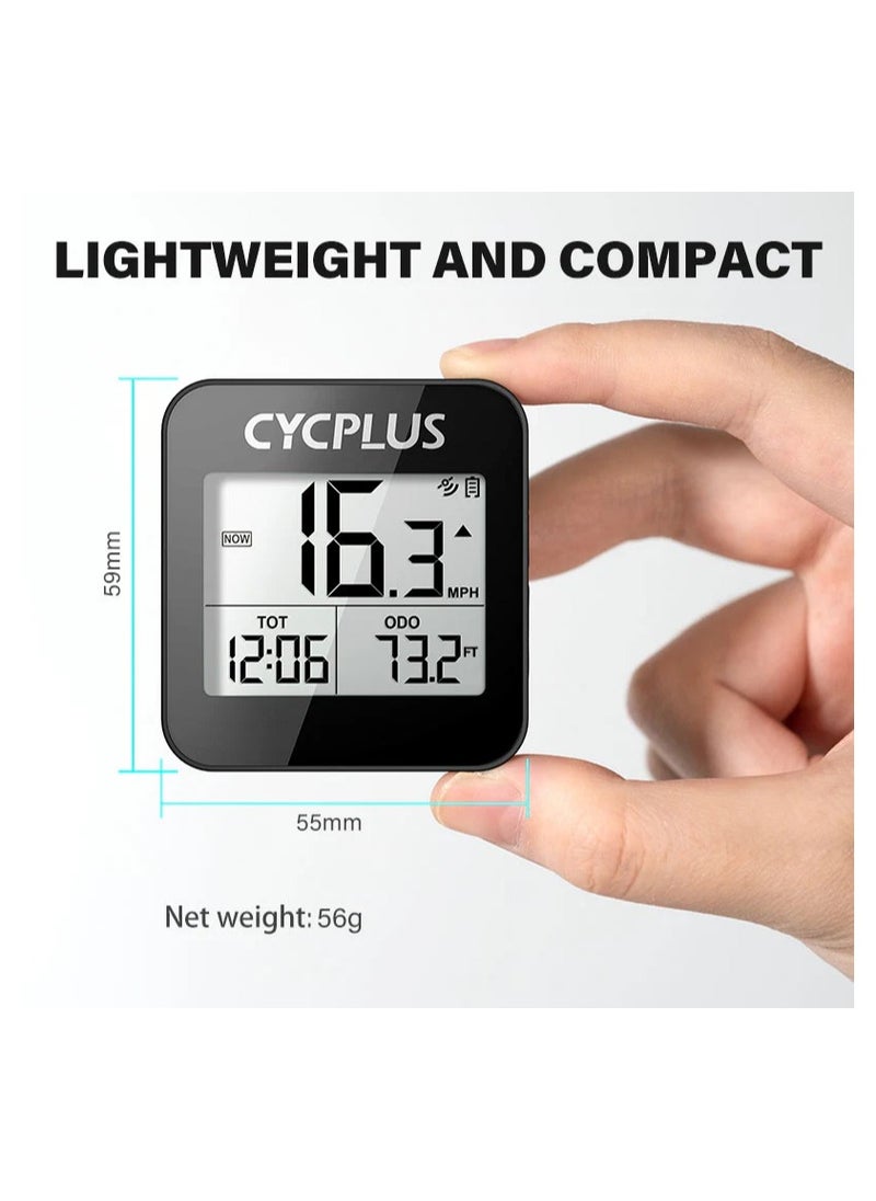سي واي سي بلس - كمبيوتر دراجة CYCPLUS GPS، كمبيوتر ركوب الدراجات اللاسلكي مع إضاءة خلفية أوتوماتيكية، عداد سرعة الدراجة عداد المسافات مع مقاومة للماء وبطارية لاجر - Image 1