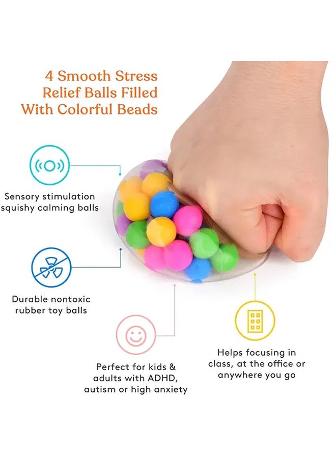 Random Color 3 Pack Soft Squeezable Balls for Stress Relief - Image 3