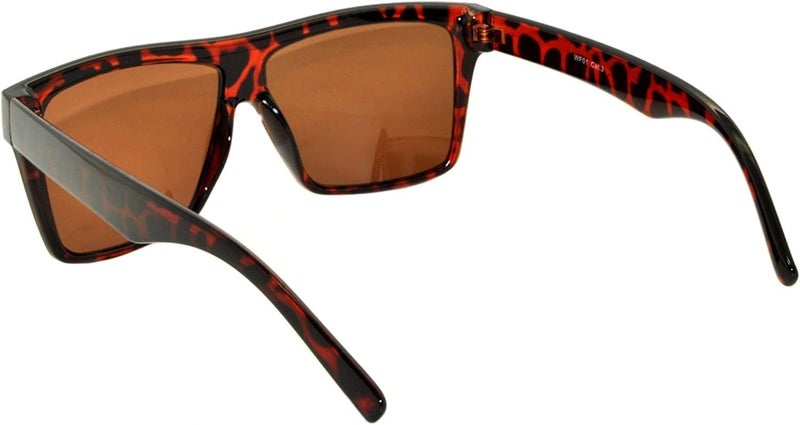 OWL Classic Vintage Sunglasses 80s Style with Clear Lens, Smoke Lens Nerdy Colorful Frames - Image 3
