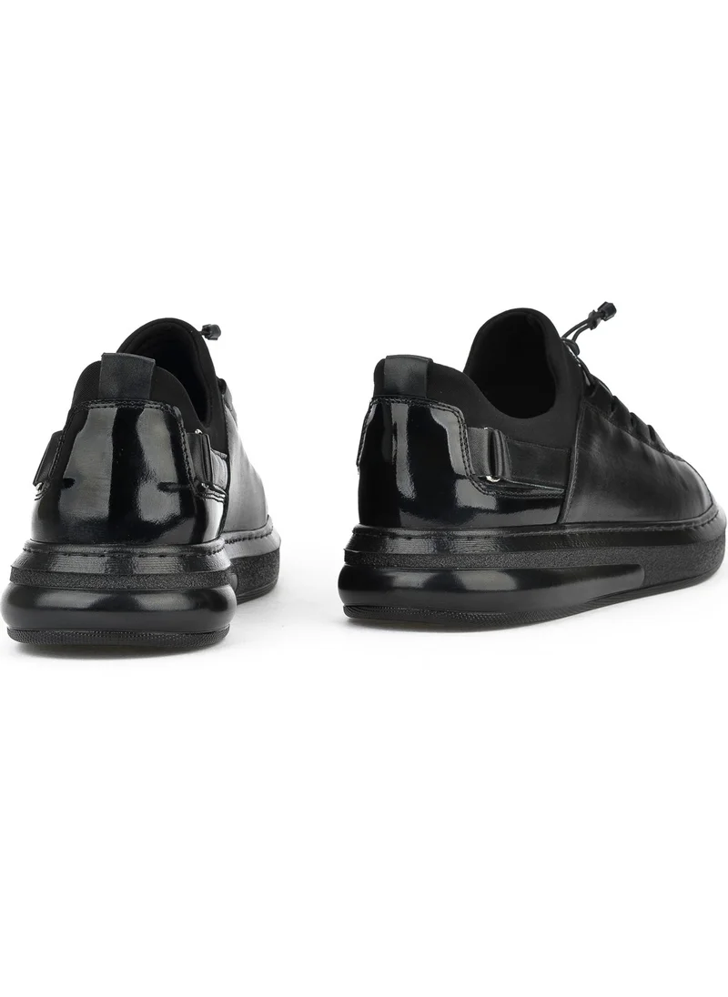 Ziya , Men's Leather Sneakers 143423Z701 Black