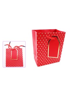 PARTY FUN Paper Gift Bag 7x12x15cm Perfect for Birthday, Wedding, Anniversary, and Special Occasions Red Color  - Image 2