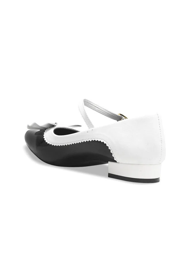 Shoetopia Shoetopia Girls Round Toe Block Bows Mary Janes Heels