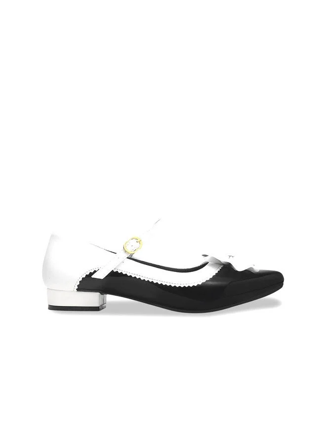 Shoetopia Shoetopia Girls Round Toe Block Bows Mary Janes Heels