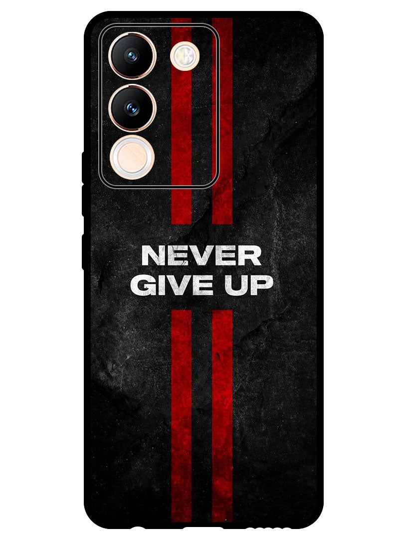 Theodor Protective Case Anti Scratch Shock Proof Bumper Cover For Vivo Y200 Never Give up stripes - Image 1