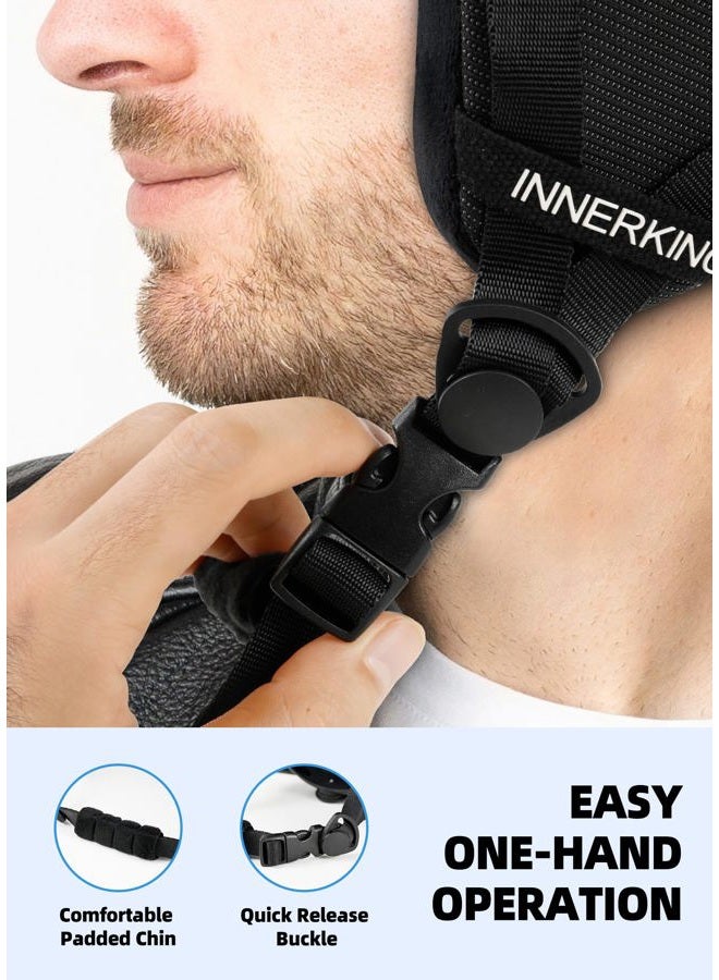 Innerking Snowboard Helmet Set with Goggles for Adults, Sturdy PC Shell & Shock-Absorbing EPS Foam & Soft Lining, Snow Sports Helmet and Glasses for Men and Women - Grey M - Image 3
