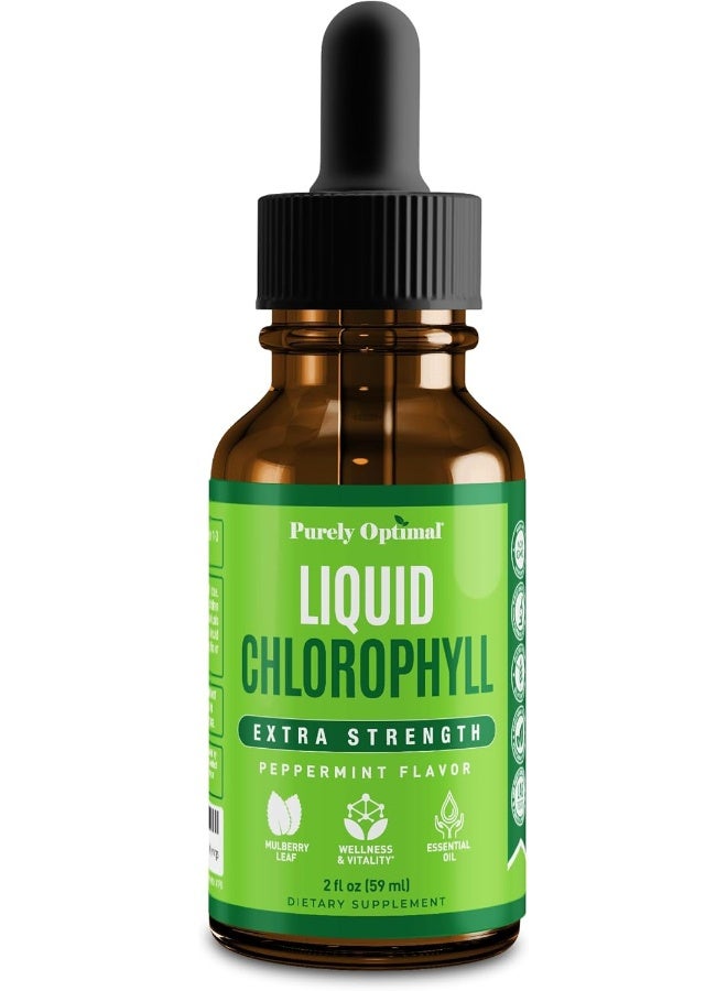 Purely Optimal Premium Chlorophyll Liquid Drops - 100% Natural & Gluten Free Liquid Chlorophyll - Non GMO, 118 Servings - Image 4