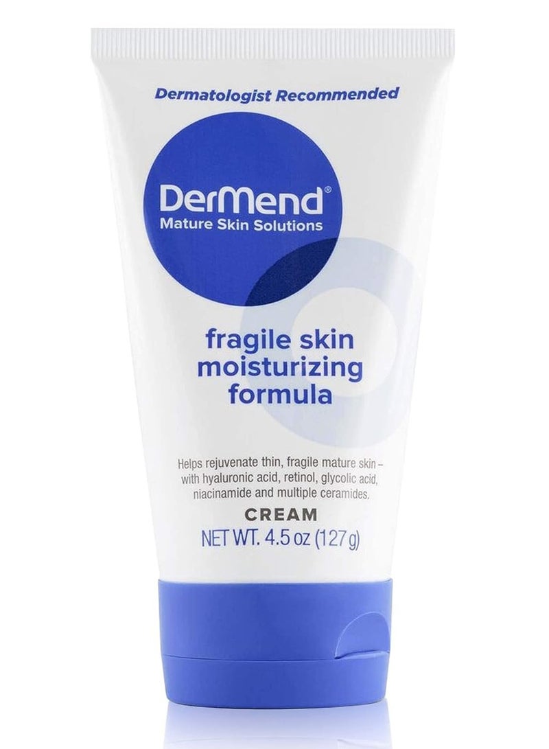 dermend Specialized Fragile Skin Moisturizing Cream: Formula to Restore & Rejuvenate - Daily Anti Wrinkle Cream for Firming & Strengthening Thin, Aging Skin - 4.5 Oz Tube - Image 1