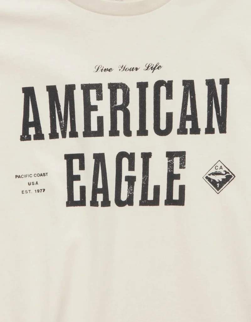 American Eagle  AE Logo Graphic T-Shirt  | Best Price UAE