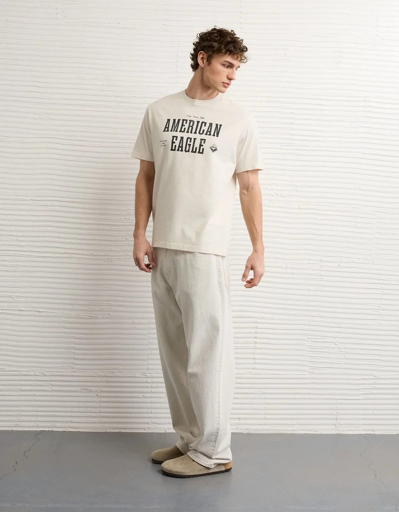 American Eagle  AE Logo Graphic T-Shirt  | Best Price UAE
