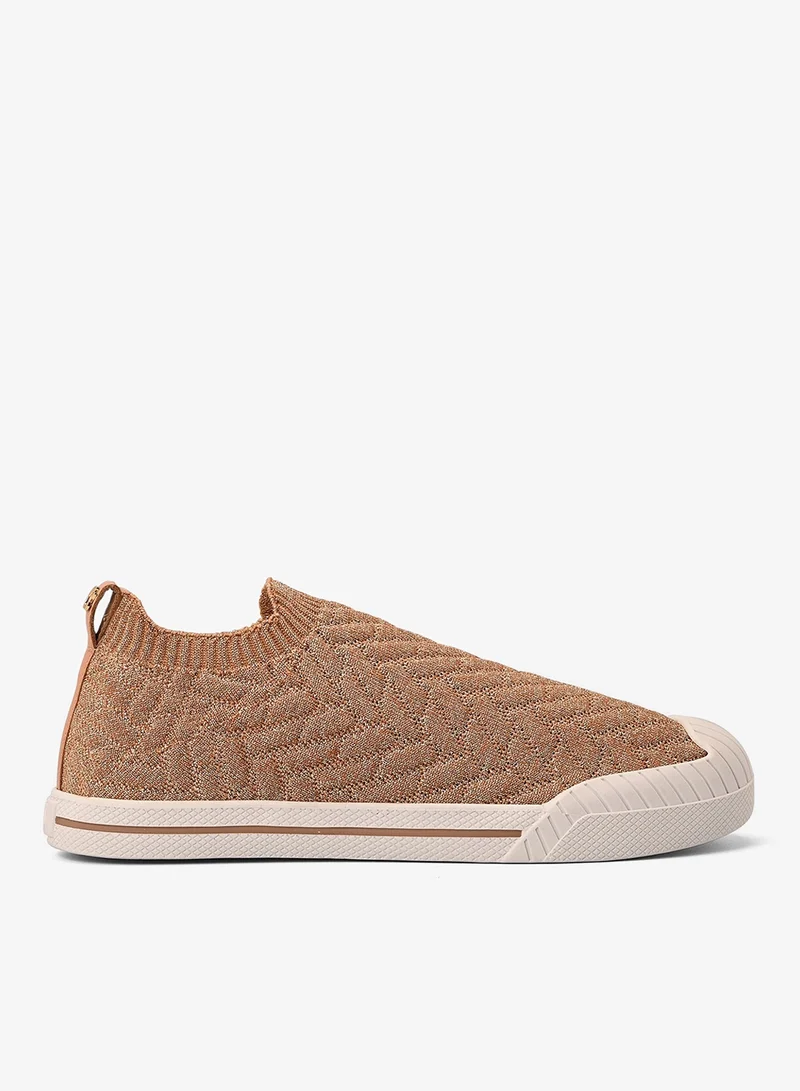 Lurex Nude Sneakers