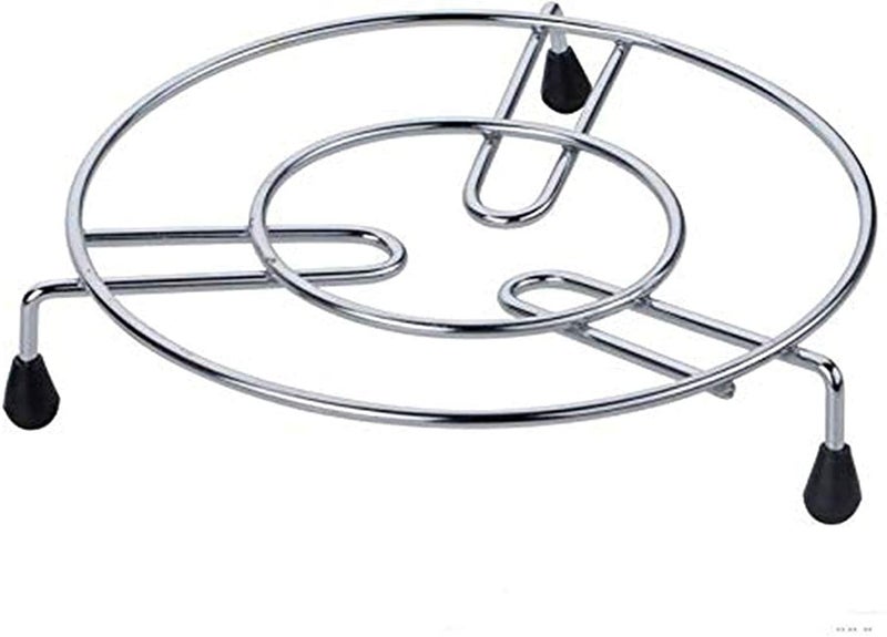 Bekner Premium Large Size (20 cm Diameter) Stainless Steel Hot Pot Ring Trivets for Kitchen Dining Table Pot Stand 20 cm / 7.5 Inch Diameter - Image 1