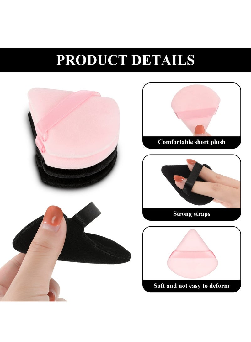 10 Pieces Triangle Face Powder Puff Makeup Tool for Loose Powder, Soft Body Cosmetic Foundation Sponge, Mineral Powder for Wet and Dry Makeup - Image 4